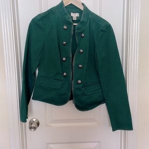 Loft green double breasted jacket